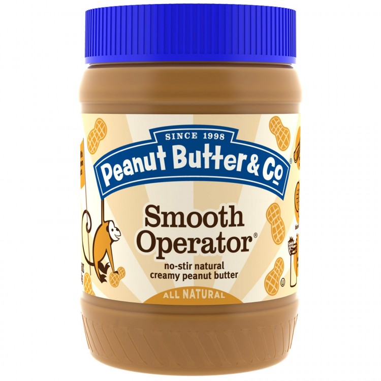 Peanut Butter & Co., 스무스 오페레이터, 크리미 땅콩버터, 16oz (454g)